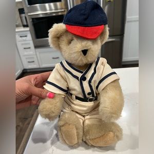 Vintage The Vermont Teddy Bear Co. Tan Bear Baseball Player Clothing